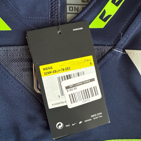 Nike Navy and Lime Green Jersey - Picture 6 of 7